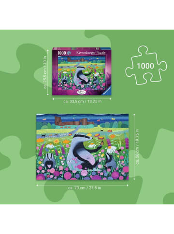 Ravensburger Ravensburger Puzzle 1.000 Teile Wiesenfreunde in bunt