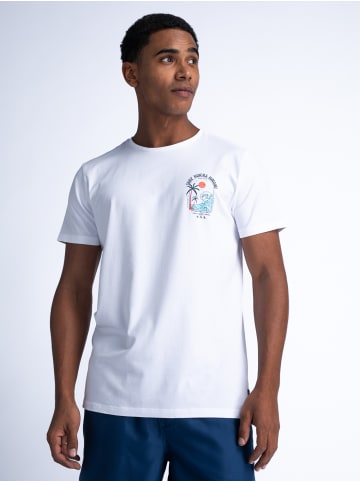 Petrol Industries T-Shirt mit Aufdruck Tidepool in Weiß