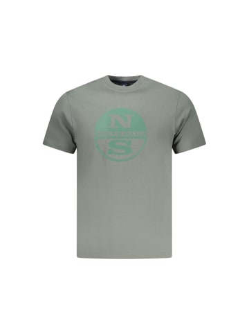 North Sails Grünes Baumwoll-T-Shirt