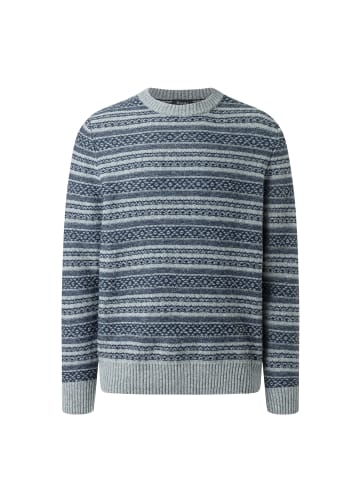 März Pullover in hellgrau marine - 0001