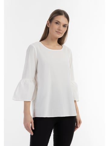 VINAJA Women Baumwollbluse in Wollweiss