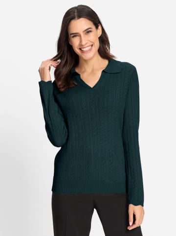 WITT WEIDEN Polopullover in petrol