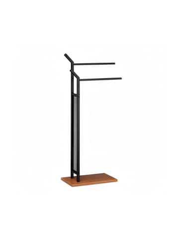 relaxdays Handtuchständer in Schwarz - (B)40 x (H)88 x (T)20 cm
