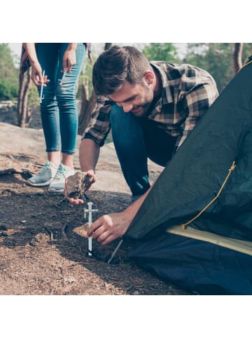 relaxdays 24x Felsbodenhering in Silber