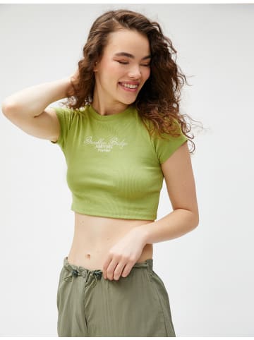 KOTON T-shirt in Grün