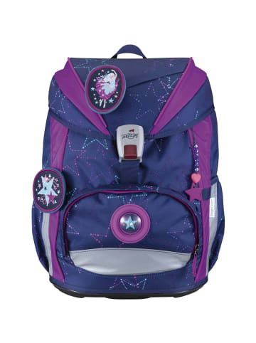 DerDieDas derdiedas Schulranzen Set 5-tlg. ErgoFlex Light LED Dancing Star in lila