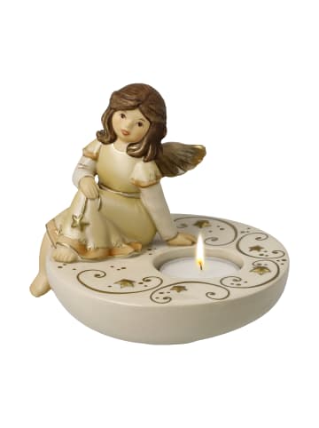 Goebel Kerzenhalter " Träumerle im Kerzenschein " in Champagner
