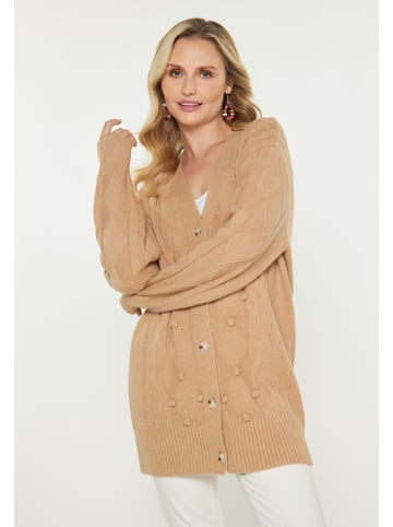 VIRITA Women Cardigan in Camel