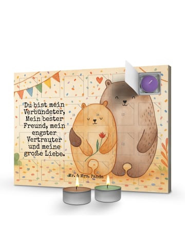 Mr. & Mrs. Panda Duftkerzen Adventskalender Bären Liebe Design m... in Weiß