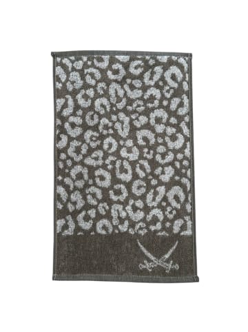 Sansibar 6-teilig, 100 % Baumwolle, Leo-Design in Taupe/Sand