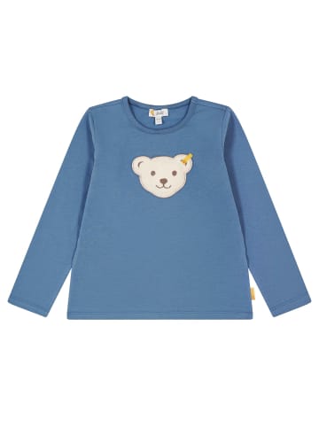 Steiff Longsleeve in Mittelblau