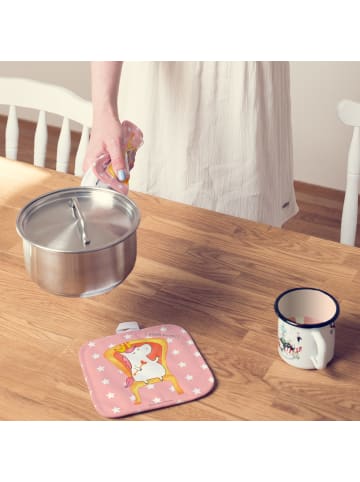 Mr. & Mrs. Panda Topfhandschuhe Einhorn König ohne Spruch in Rot Pastell