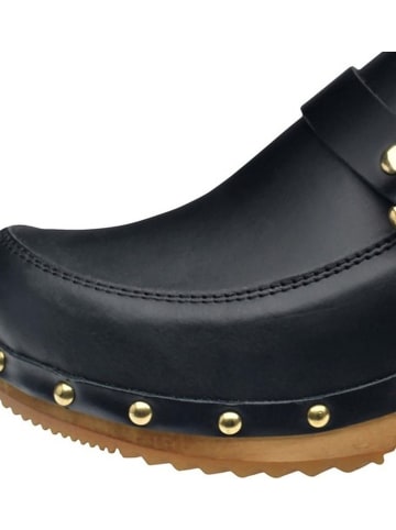Sanita Comfortwear Clog "Wood-Lillen Open" in Schwarz