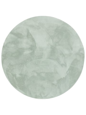 Pergamon Fellteppich Super Soft Pearl Rund in Groen