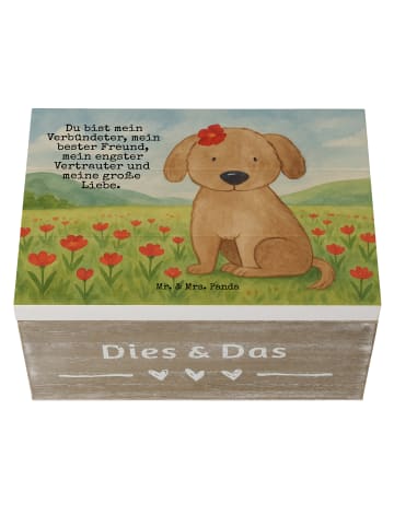 Mr. & Mrs. Panda Aufbewahrungsbox Hund Dame Design mit Spruch in Weiß