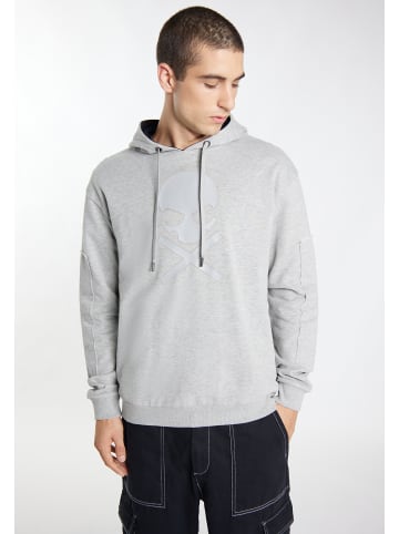 TUFFSKULL Hoodie in Grau Melange