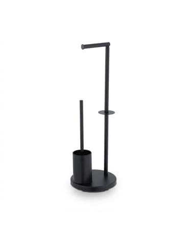 relaxdays WC Garnitur in Schwarz - (H)68 x Ø22 cm