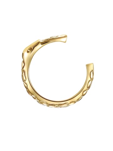 Glanzstücke München Ohrklemme Schlangenkopf Sterling Silber in gelbgold