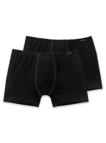 Schiesser Boxershort 2er Pack in Schwarz