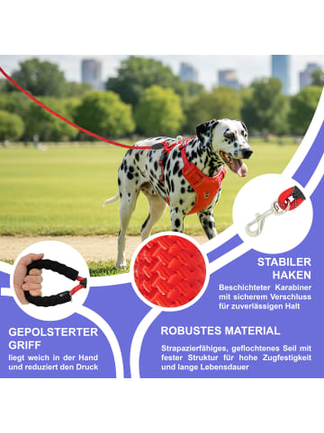 Reichstadt Reichstadt  RS Pets Führleine Nylon 25RSP084 Red 1,5m