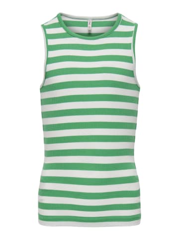 KIDS ONLY KOGKENYA RIB STRIPE TANK TOP in deep mint