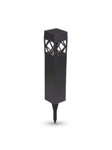 relaxdays 4 x Solarlampe in Schwarz