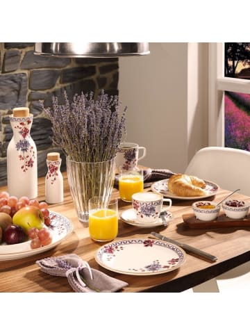 Villeroy & Boch 6er Set Kaffeetassen mit Untertassen Artesano Provençal Lavendel 170 ml in bunt