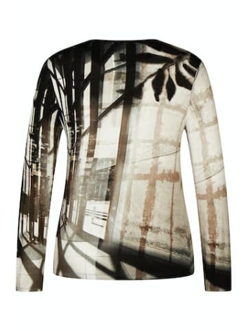 Rabe Rundkragen Langarmshirt für Damen in uni