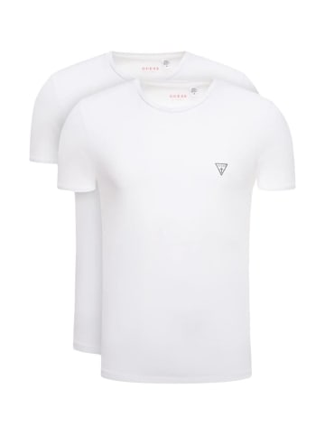 Guess Guess T-Shirt CALEB HERO CNK S/S 2PACK in weiß