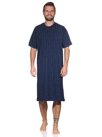 NORMANN Kurzarm Nachthemd - 80226 in dunkelgrau