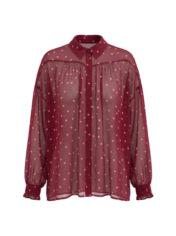 Studio Untold Hemdbluse in weinrot
