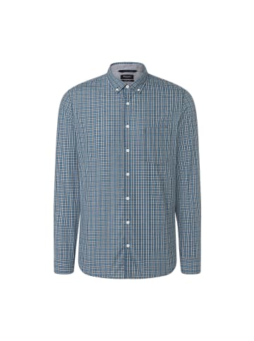 März Hemd in blau grau