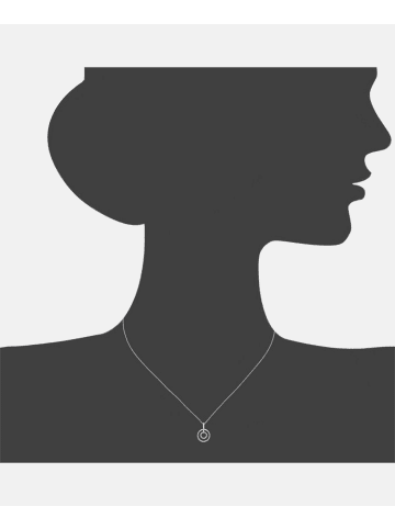 Diamant L'éternel Halskette mit Anhänger aus 375 Weißgold mit Diamant