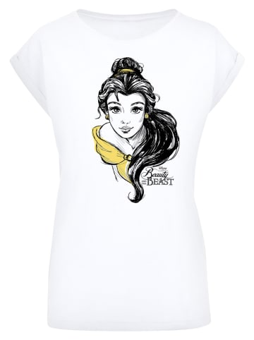 F4NT4STIC T-Shirt Belle Sketch in weiß
