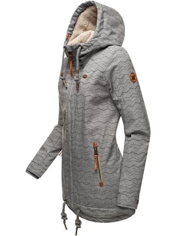 ragwear Winterjacke Zuzka Winter in Grey Zig Zag21