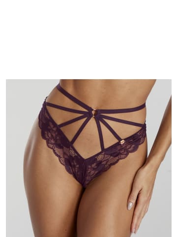 JETTE Tanga in aubergine