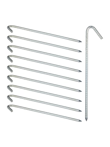 relaxdays 40x Bodenanker in Silber