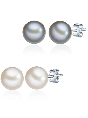 Valero Pearls Perlen-Ohrstecker Sterling Silber Süßwasser-Zuchtperle in multicolor