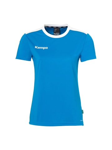 Kempa Trainings-T-Shirt Emotion 27 Women in kempablau/weiß