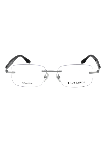 Trussardi Herren Optische Fassungen Rechteck Silber