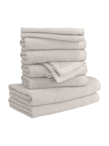 Möve Handtuchset Bliss 10-TLG in silver grey