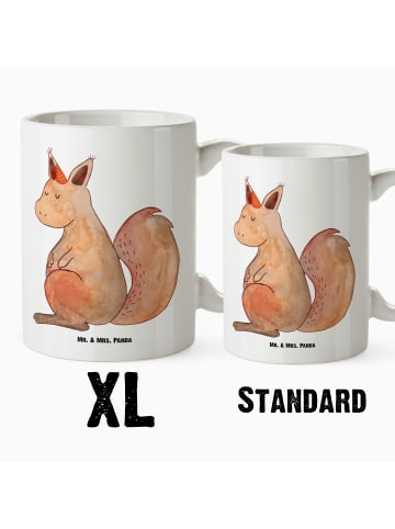 Mr. & Mrs. Panda Tasse mit Henkel Einhorn Glauben ohne Spruch in Weiß