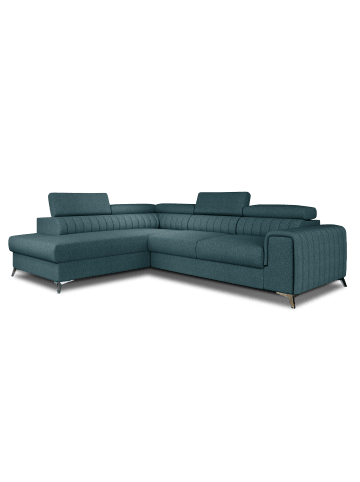 MF Design Lauryn Recamiere Links in Blau -  (L) 205 x (B) 278 x (H) 92 cm