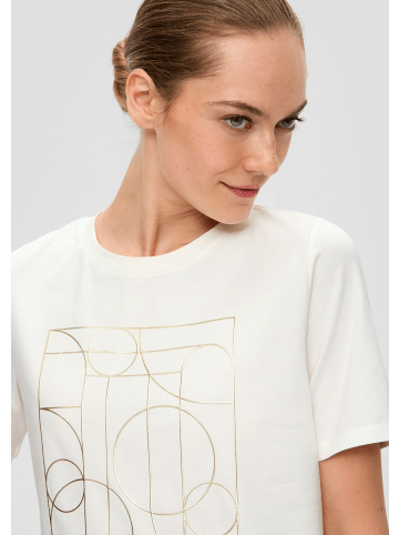 s.Oliver BLACK LABEL T-Shirt kurzarm in Creme