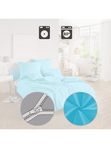 Erwin Müller Seersucker Bettwäsche Rosenheim in türkis