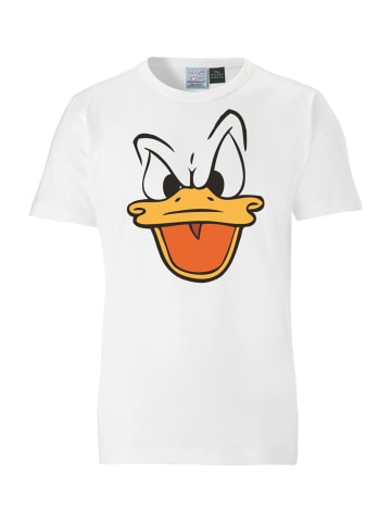 Logoshirt T-Shirt Donald Duck – Face in altweiss
