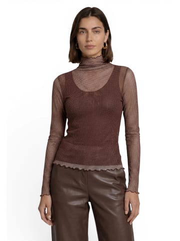 Zero  Langarm-Shirt mit Muster in Beige/Brown