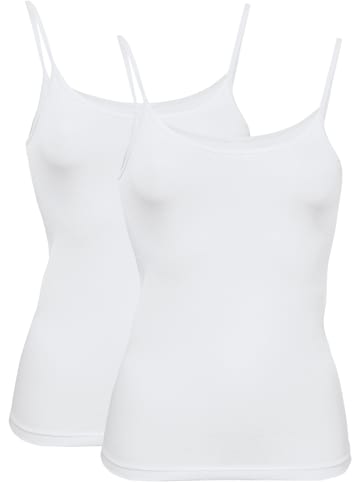 Erwin Müller Baumwolle, Single-Jersey Unterhemd 2er-Pack in weiß