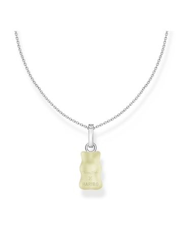 Thomas Sabo Kette Mit Goldbär Weiß in silber, weiß