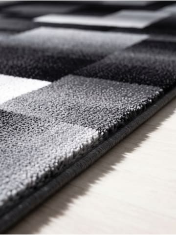 KADIMA DESIGN Teppich Kurzflor Waschbar Abstrakt-Karo ASPEN Strapazierfähig